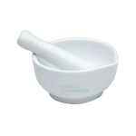 Mortar & Pestle, Porcelain U Type, Round Form